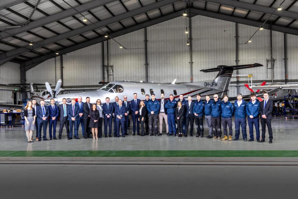 Oriens Aviation Team Photo at Biggin Hill Airport