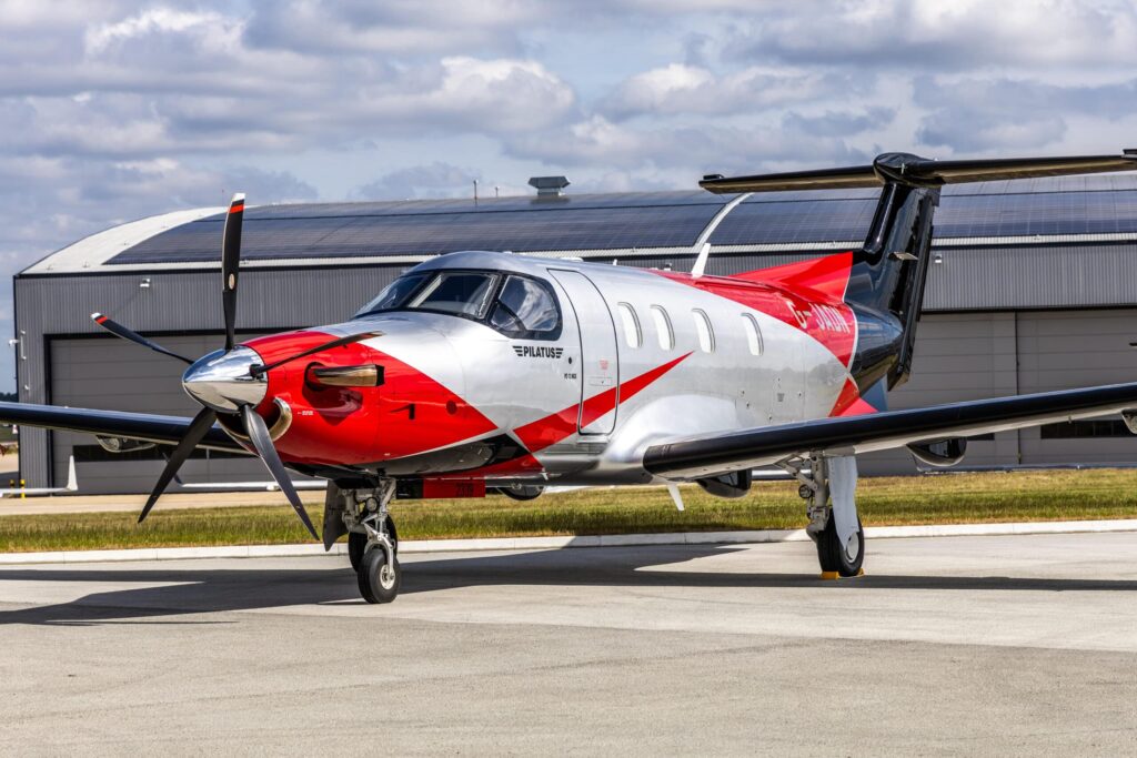 PC-12 NGX Charter Aircraft G-JADN in London Biggin Hill Airport