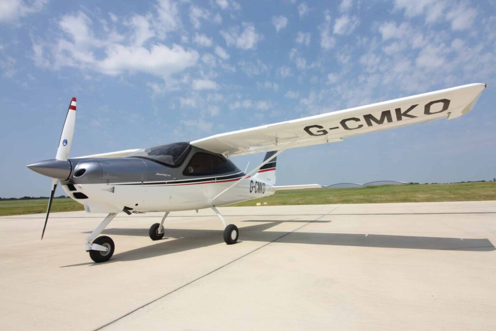 private aircraft on runway